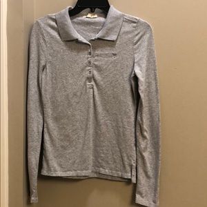 Active Basic Button Down Long Sleeve Shirt